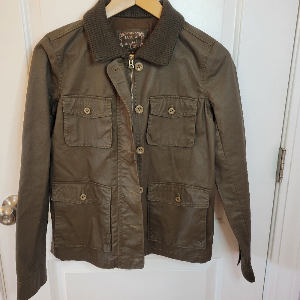 J. CREW Washed & Aged Utility Jacket-Size XS - Picture 8 of 8